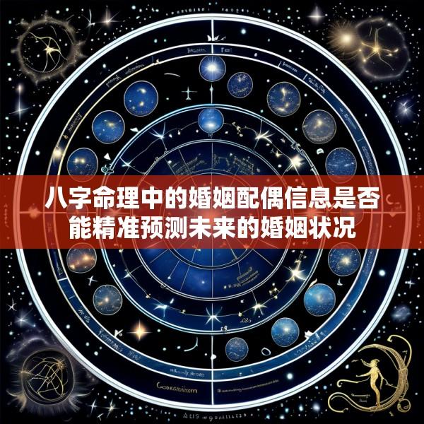 八字命理中的婚姻配偶信息是否能精准预测未来的婚姻状况