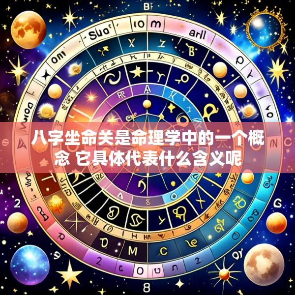 八字坐命关是命理学中的一个概念 它具体代表什么含义呢
