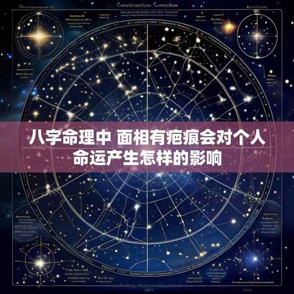 八字命理中 面相有疤痕会对个人命运产生怎样的影响