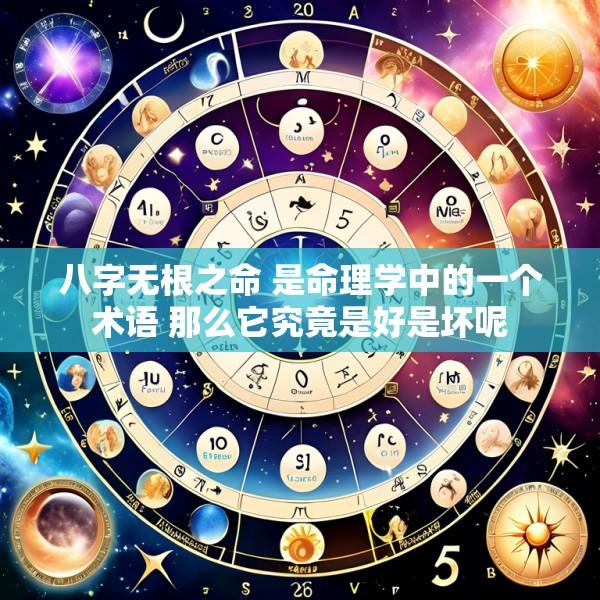 八字无根之命 是命理学中的一个术语 那么它究竟是好是坏呢