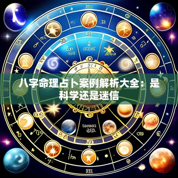 八字命理占卜案例解析大全：是科学还是迷信