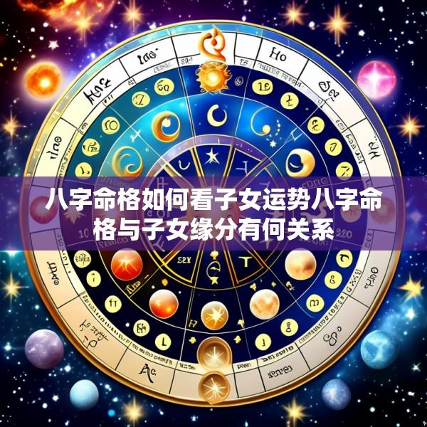 八字命格如何看子女运势八字命格与子女缘分有何关系