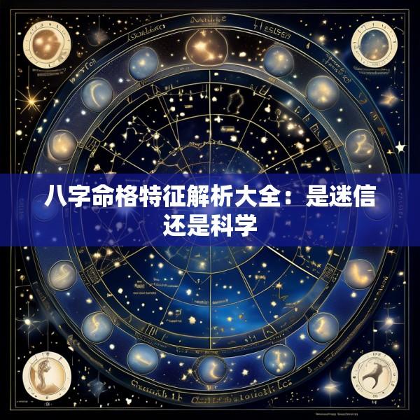 八字命格特征解析大全：是迷信还是科学