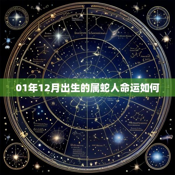 01年12月出生的属蛇人命运如何