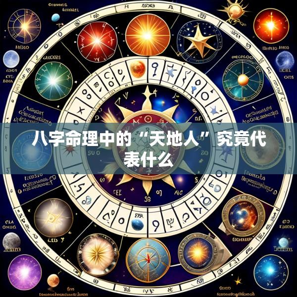 八字命理中的“天地人”究竟代表什么