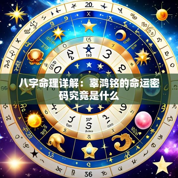 八字命理详解：辜鸿铭的命运密码究竟是什么