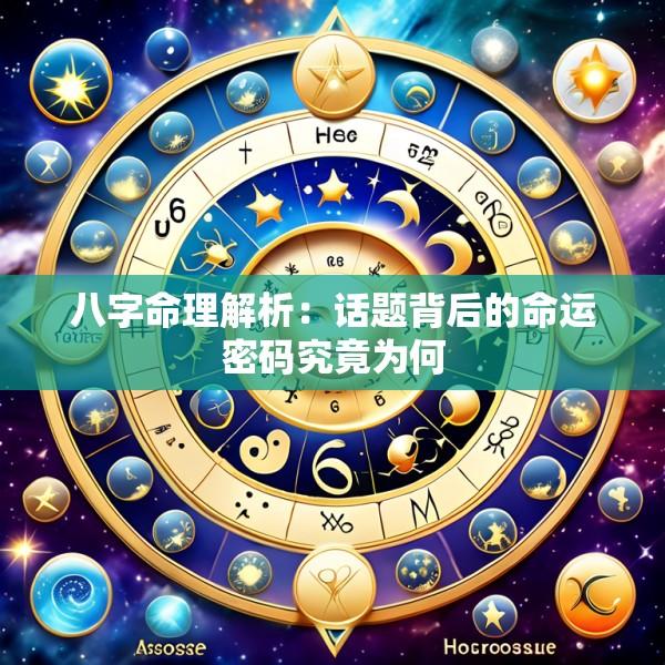 八字命理解析：话题背后的命运密码究竟为何