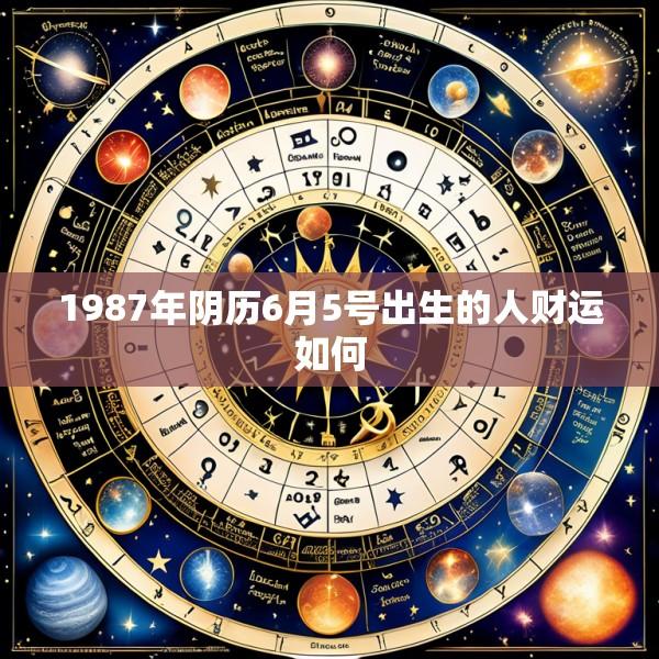 1987年阴历6月5号出生的人财运如何