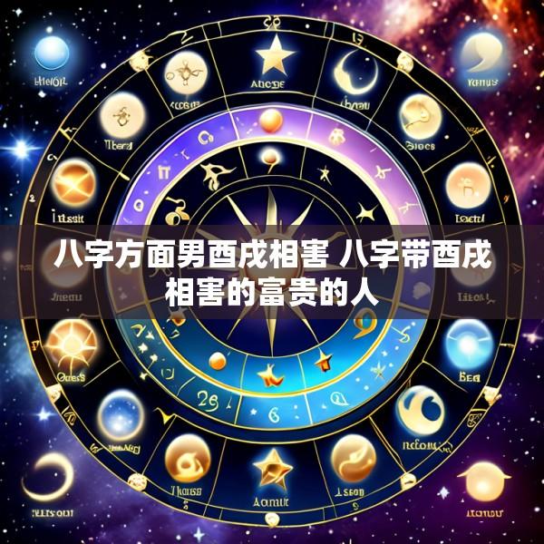 八字方面男酉戌相害 八字带酉戌相害的富贵的人