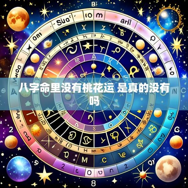 八字命里没有桃花运 是真的没有吗