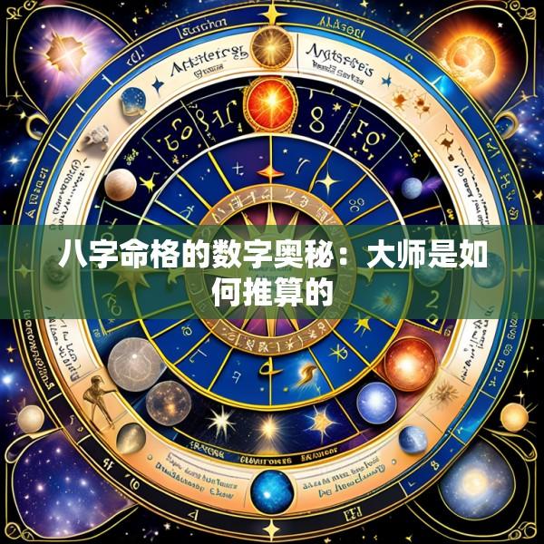 八字命格的数字奥秘：大师是如何推算的