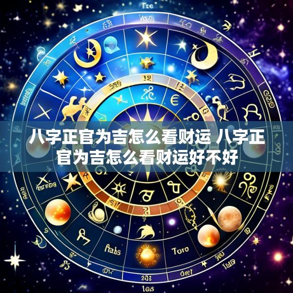 八字正官为吉怎么看财运 八字正官为吉怎么看财运好不好