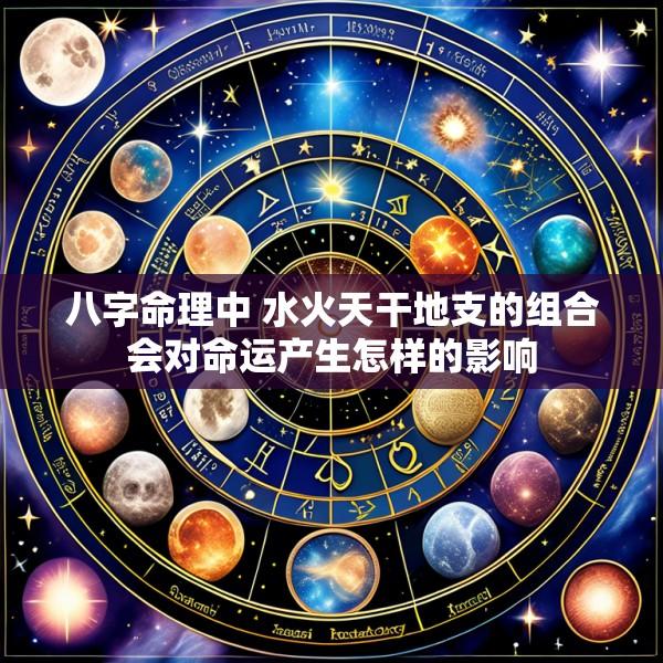 八字命理中 水火天干地支的组合会对命运产生怎样的影响
