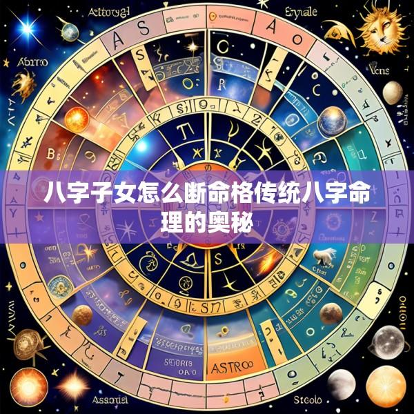八字子女怎么断命格传统八字命理的奥秘