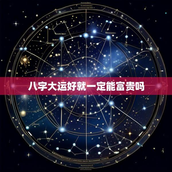 八字大运好就一定能富贵吗