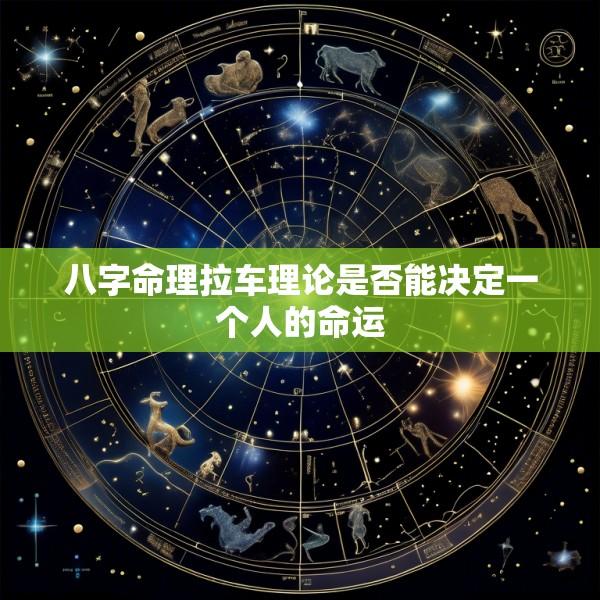 八字命理拉车理论是否能决定一个人的命运