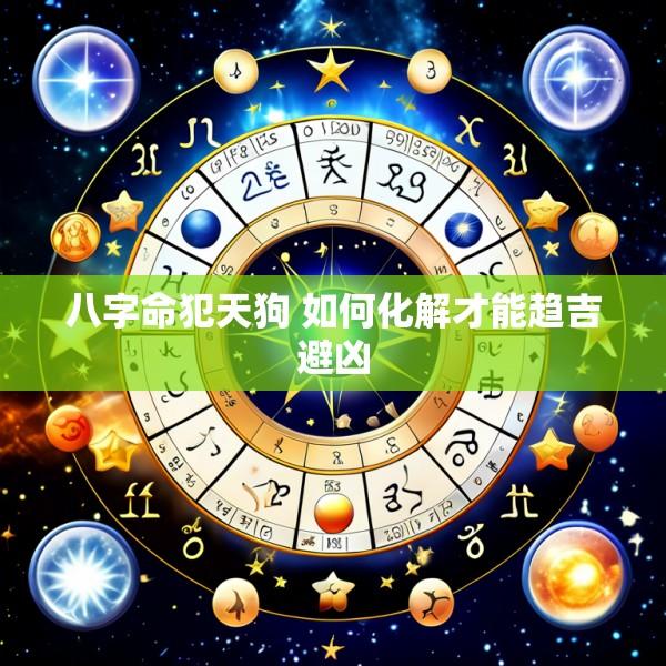 八字命犯天狗 如何化解才能趋吉避凶