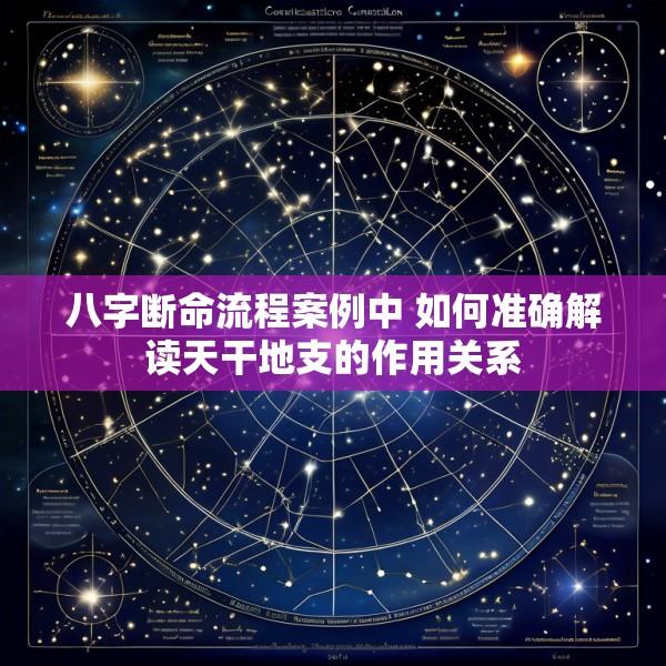 八字断命流程案例中 如何准确解读天干地支的作用关系