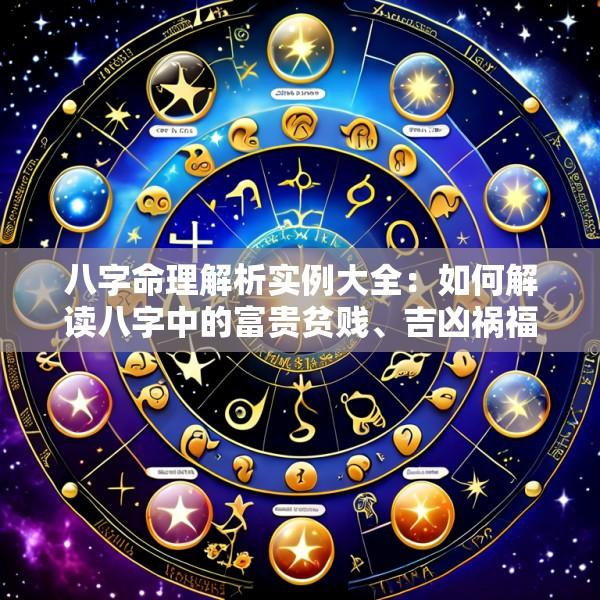 八字命理解析实例大全：如何解读八字中的富贵贫贱、吉凶祸福