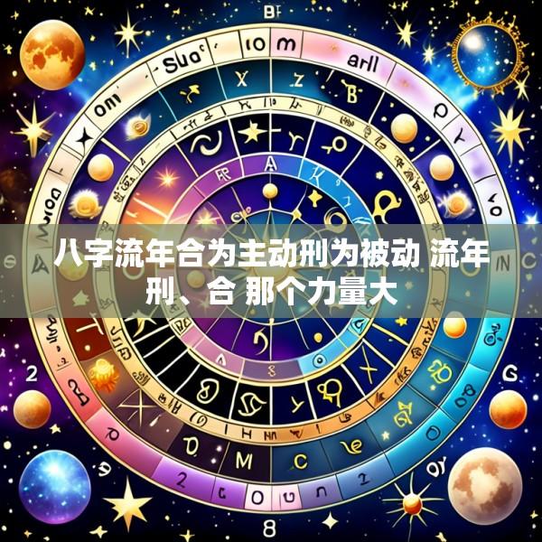 八字流年合为主动刑为被动 流年刑、合 那个力量大