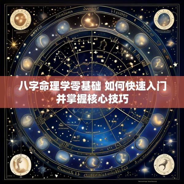 八字命理学零基础 如何快速入门并掌握核心技巧