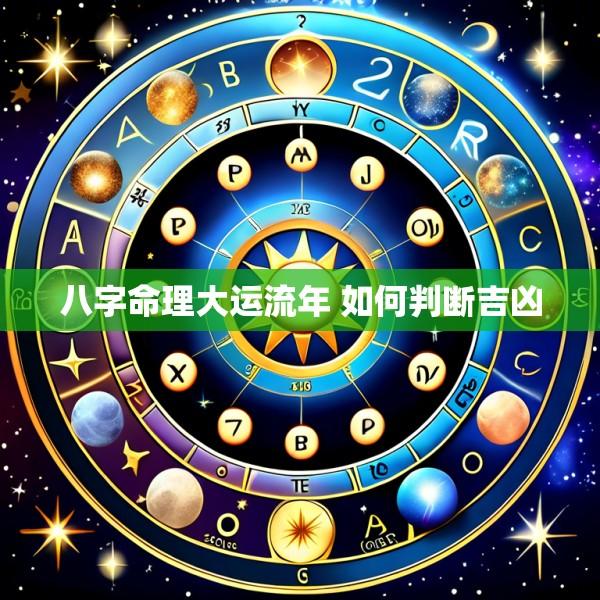 八字命理大运流年 如何判断吉凶