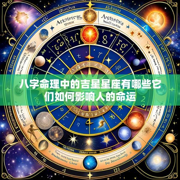 八字命理中的吉星星座有哪些它们如何影响人的命运