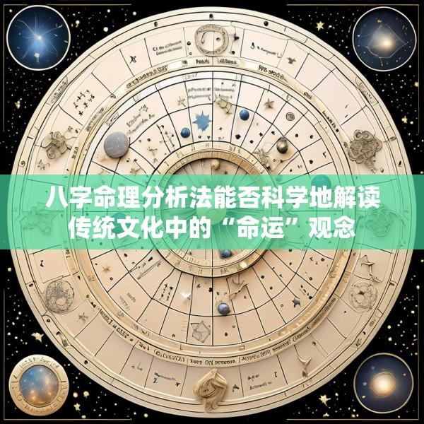 八字命理分析法能否科学地解读传统文化中的“命运”观念