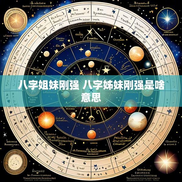 八字姐妹刚强 八字姊妹刚强是啥意思