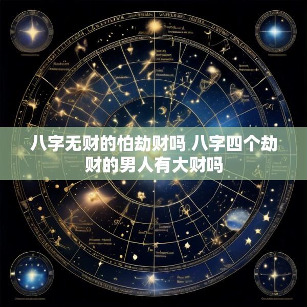 八字无财的怕劫财吗 八字四个劫财的男人有大财吗