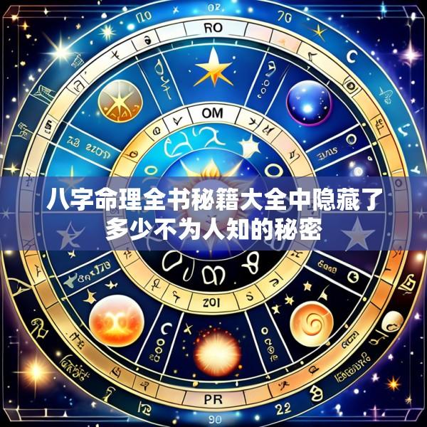 八字命理全书秘籍大全中隐藏了多少不为人知的秘密
