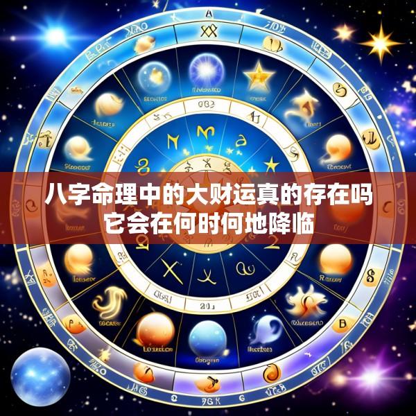 八字命理中的大财运真的存在吗它会在何时何地降临