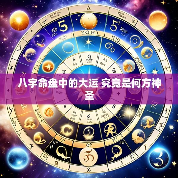 八字命盘中的大运 究竟是何方神圣