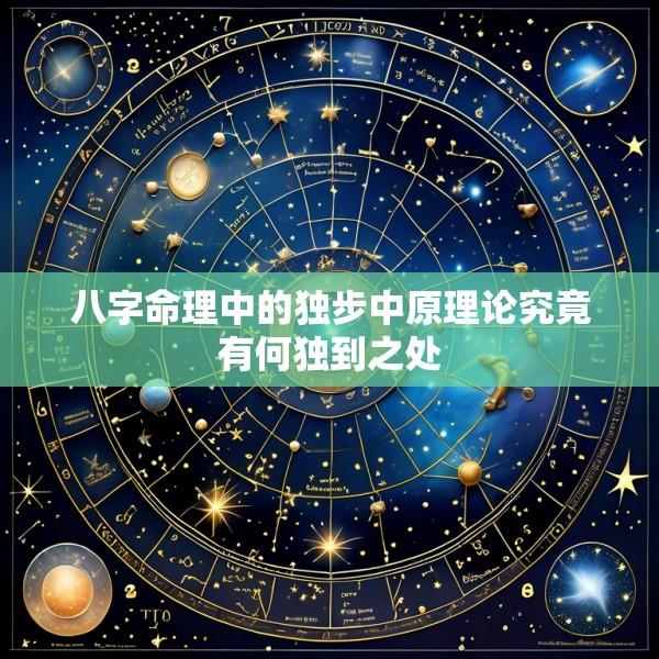八字命理中的独步中原理论究竟有何独到之处