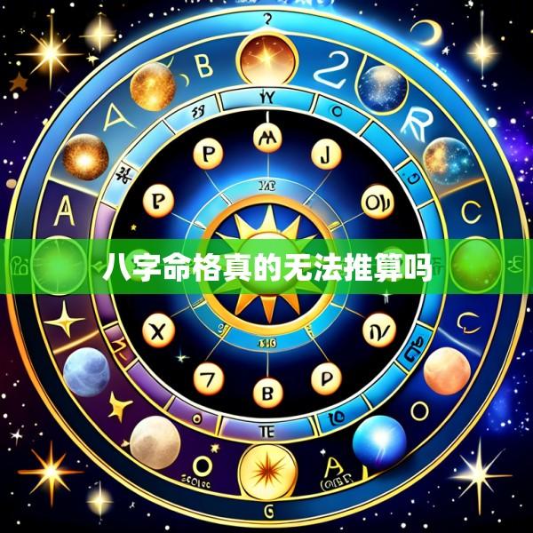 八字命格真的无法推算吗