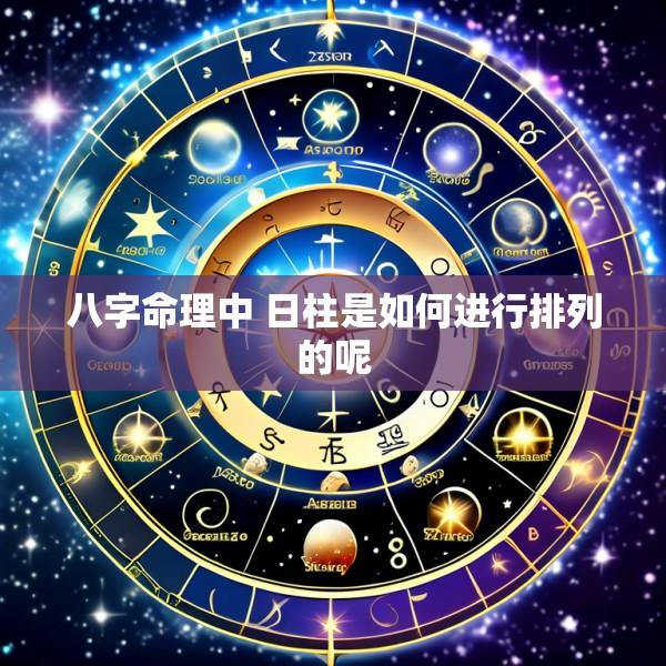 八字命理中 日柱是如何进行排列的呢