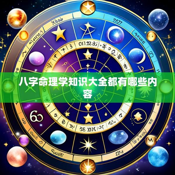 八字命理学知识大全都有哪些内容
