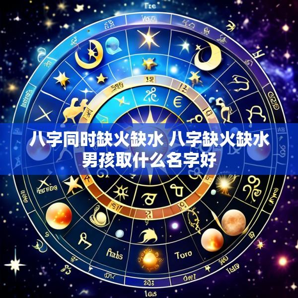 八字同时缺火缺水 八字缺火缺水男孩取什么名字好