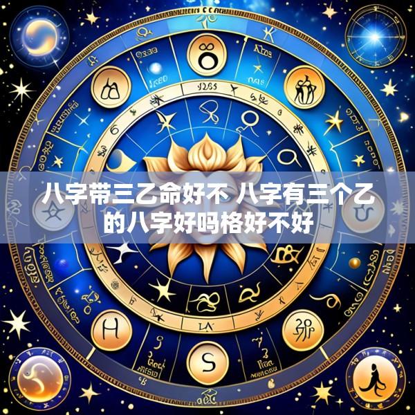 八字带三乙命好不 八字有三个乙的八字好吗格好不好