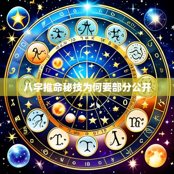 八字推命秘技为何要部分公开