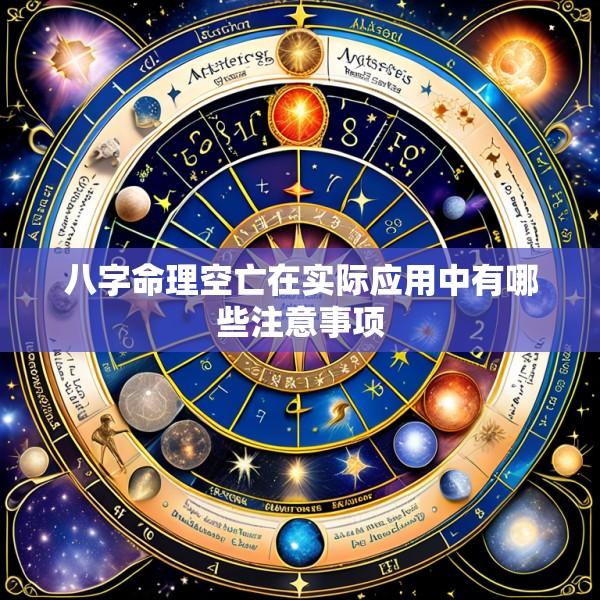 八字命理空亡在实际应用中有哪些注意事项