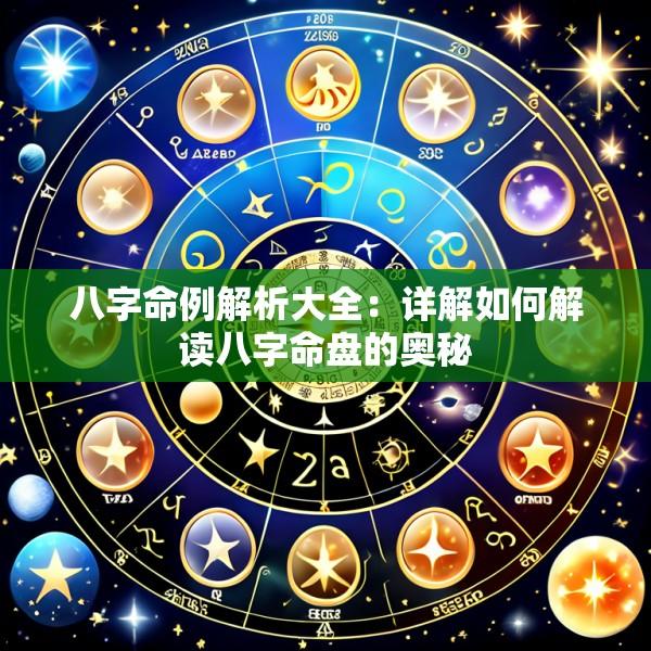 八字命例解析大全：详解如何解读八字命盘的奥秘