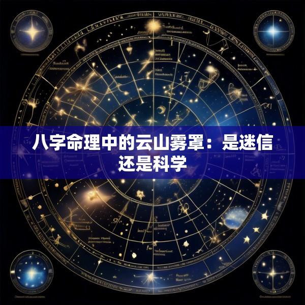 八字命理中的云山雾罩：是迷信还是科学