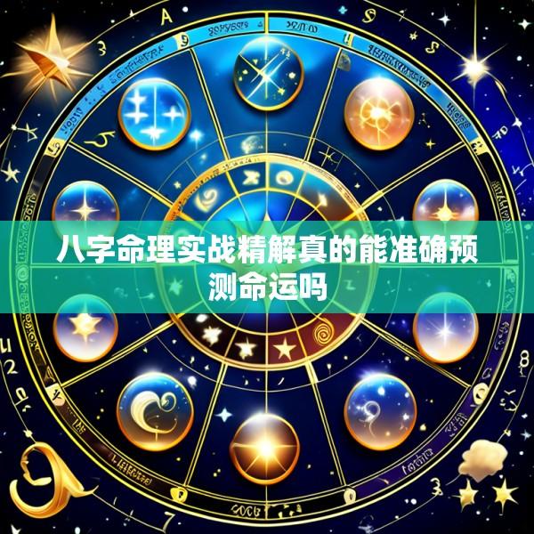 八字命理实战精解真的能准确预测命运吗