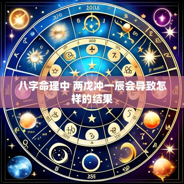 八字命理中 两戊冲一辰会导致怎样的结果