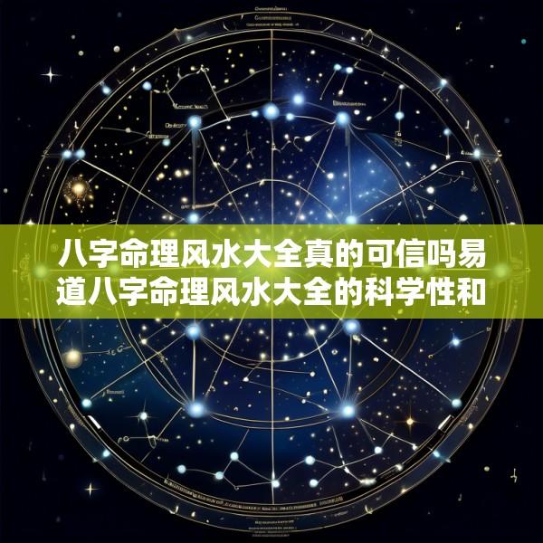 八字命理风水大全真的可信吗易道八字命理风水大全的科学性和可信度探讨
