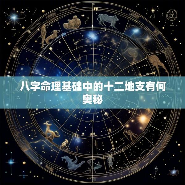 八字命理基础中的十二地支有何奥秘