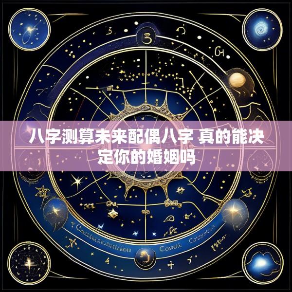 八字测算未来配偶八字 真的能决定你的婚姻吗
