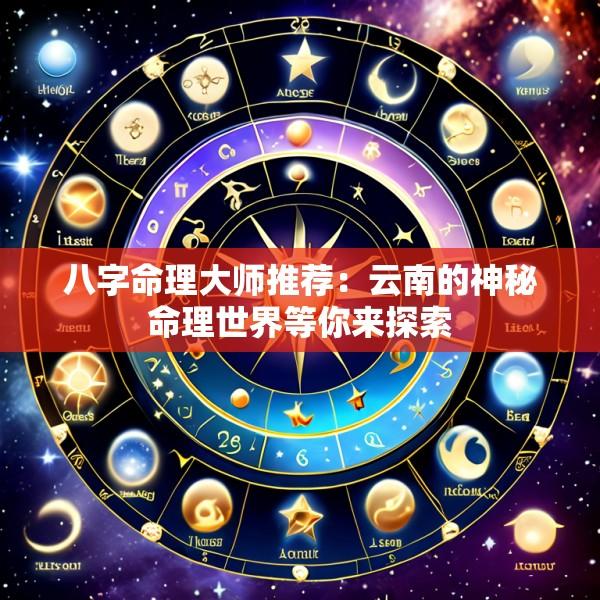 八字命理大师推荐：云南的神秘命理世界等你来探索
