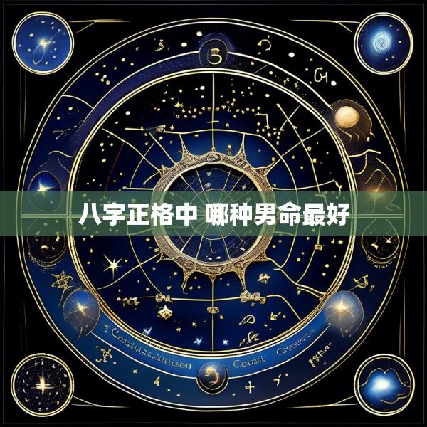 八字正格中 哪种男命最好